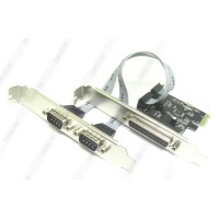 Card PCI-E to LPT + 2 Port RS232 DIEWU Asix MSC9900 Chính hãng
